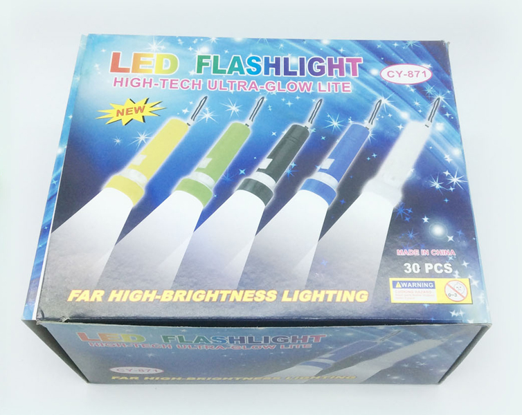 LED Taschenlampe mit Handschlaufe 30 STK im Display