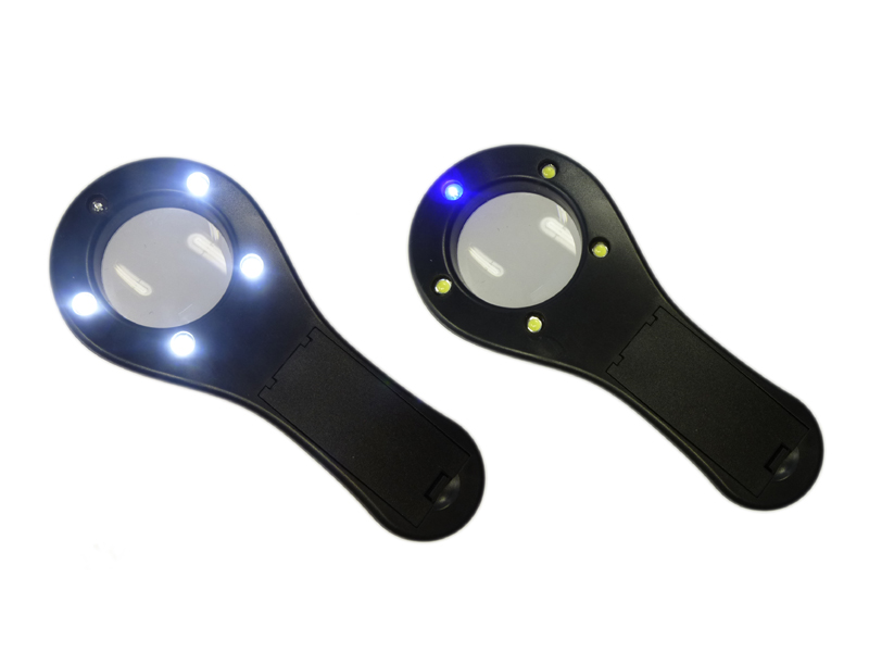 Handheld Magnifier with LED Lights in 12er Display