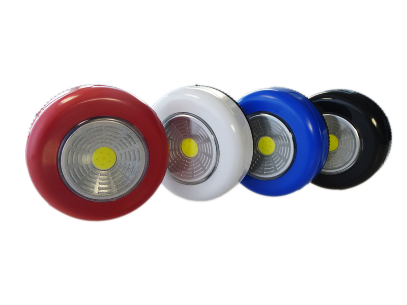 COB LED Schrankleuchte Stick&Push in 24er Display