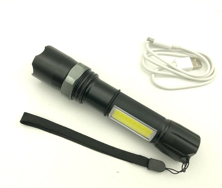 LED COB Taschenlampe mit Dimmer - zum Schließen ins Bild klicken