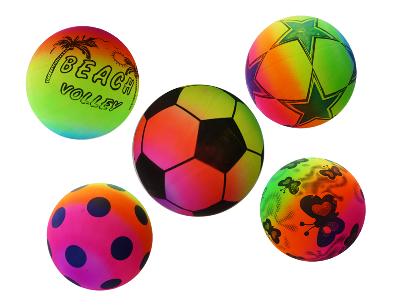 Regenbogen Spielball Fußball aufblasbar ca. 22cm Regenbogen Spielball Fußball aufblasbar ca. 22cm