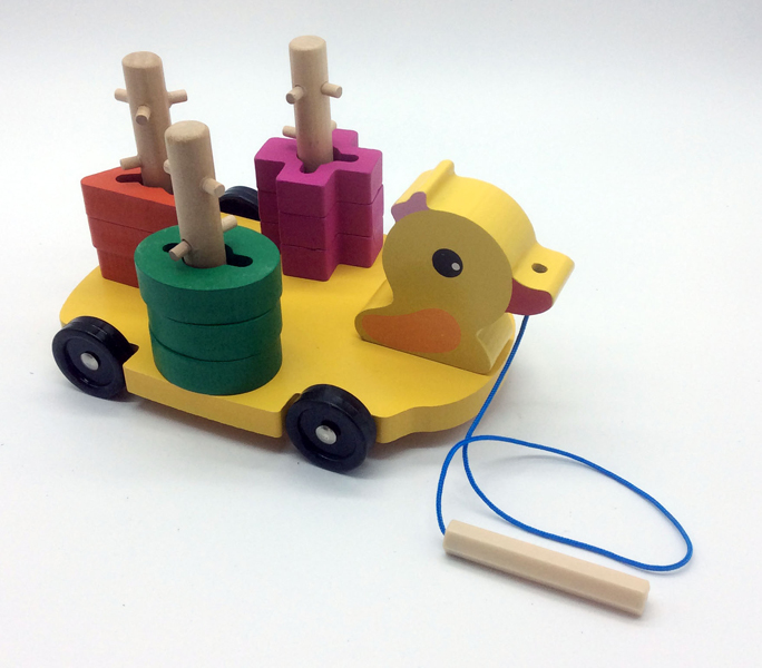 Wooden Stack and Sort Duck 10PCS