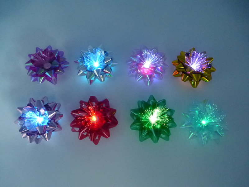 LED Flashing Flowers Gift Decoration 24 PCS in Display