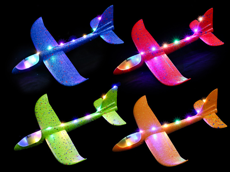LED Wurfgleiter mit Blinkfunktionen 48cm - zum Schließen ins Bild klicken