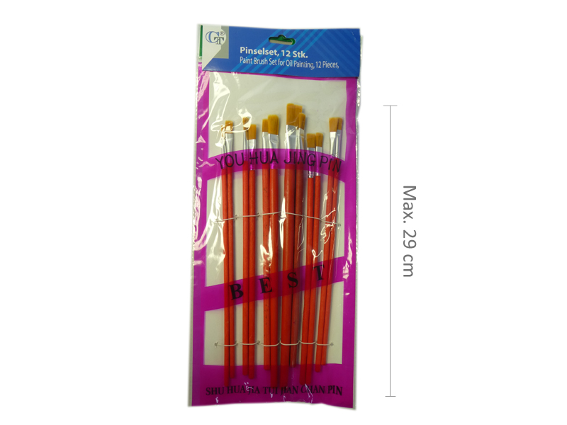 Paint Brush Set for Oil Painting 12 PCS