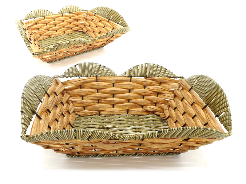 Bread basket, fruit basket, rattan basket rectangular, 28 * 22 *