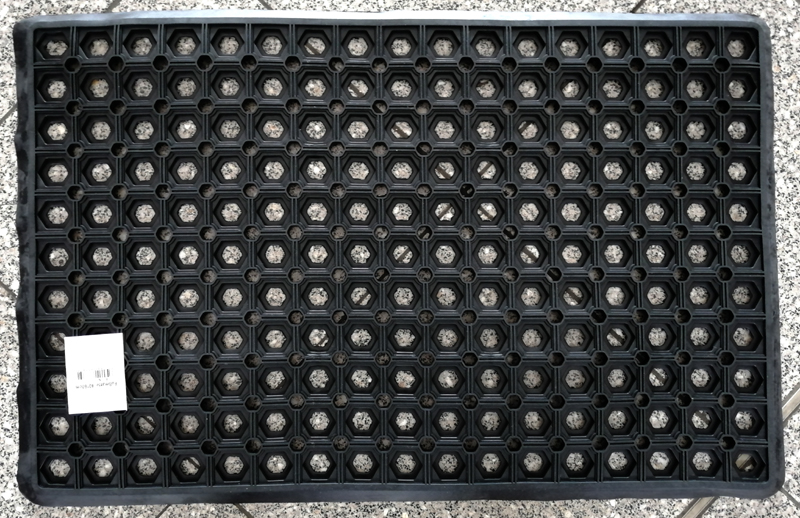 Rubber Ring Mat 40x60cm black