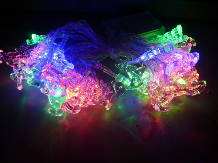 Weihnachts LED Rehe Lichterkette 3,8m mit 30 Leds