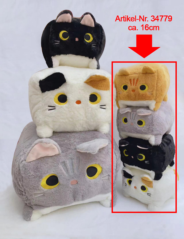 Dadi di gatto di peluche