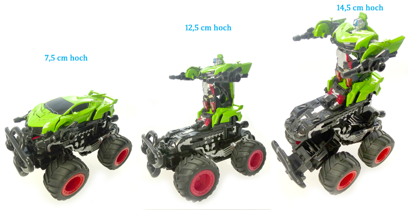 Alloy Pull Back Off-Road Robot Transformer