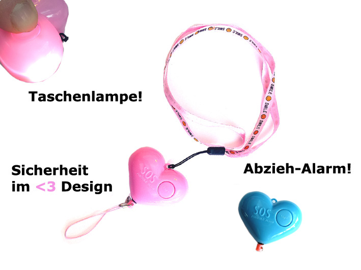 Taschenalarm mit Led Lampe Schlüsselanhänger Taschenalarm mit Led Lampe Schlüsselanhänger