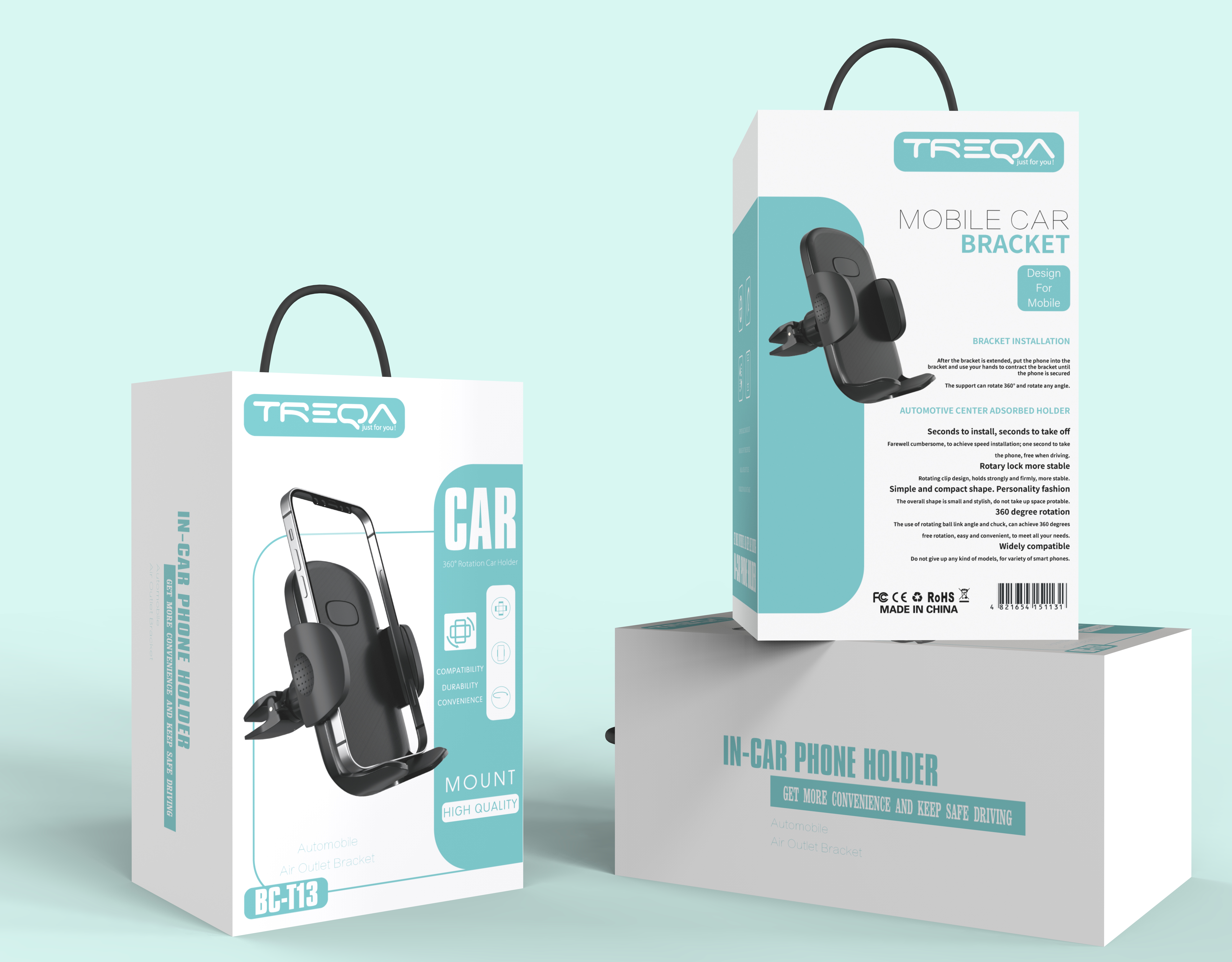Handyhalterung für Auto Lüftung [BC-T13] : C&T Handels GmbH, E-shop for  wholesale