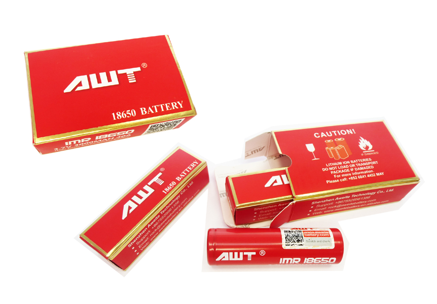 Wiederaufladbare Akku Batterie IMR18650 für E-Zigaretten 3.7V