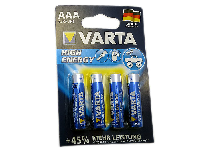Varta Battery Alkaline R3/AAA 4er Blister