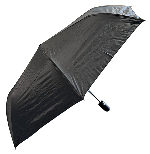 Regenschirm mit Schirm-Tasche, Halbautomatik - zum Schließen ins Bild klicken
