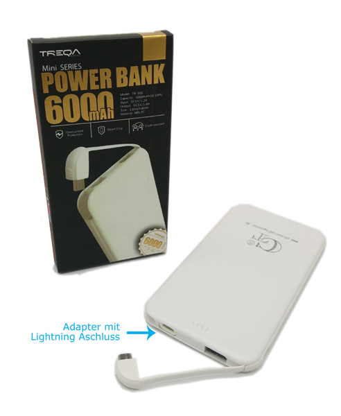 Ladegerät Power Bank 6000mAh Ladegerät Power Bank 6000mAh