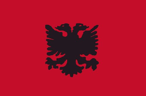 Fahnen Albanien - zum Schließen ins Bild klicken